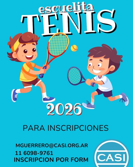 Escuela de tenis 2026